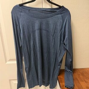 lululemon athletica Blue Long Sleeve Tee